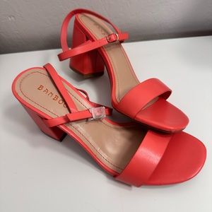 Bamboo heels size 6 women.